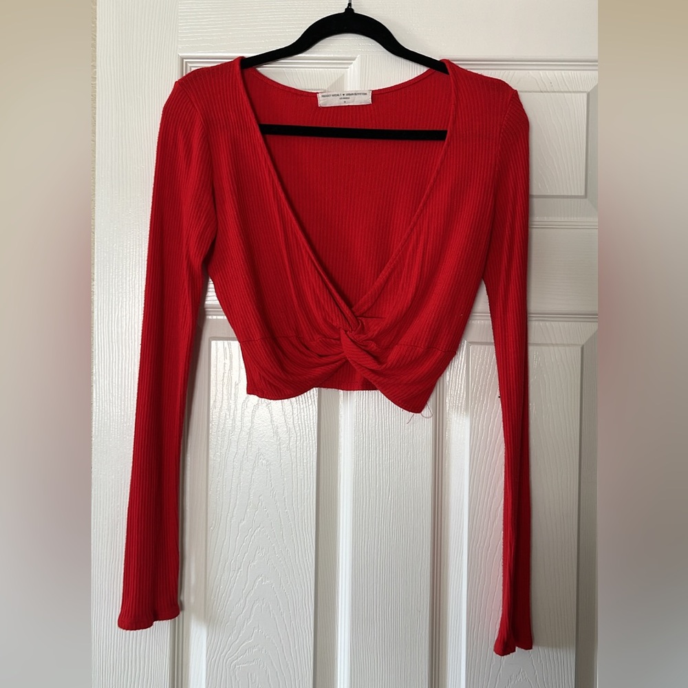 Urban Outfitters Red Comfy Long Sleeve